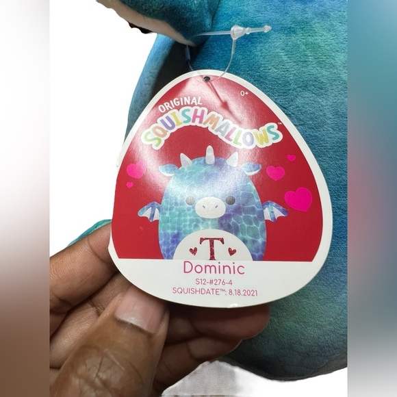 Kellytoy Squishmallow Dominic The Dragon - Letter T  12” - Picture 2 of 4